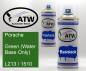 Preview: Porsche, Green (Water Base Only), L213 / 1510: 400ml Sprühdose + 400ml Klarlack - Set, von ATW Autoteile West.